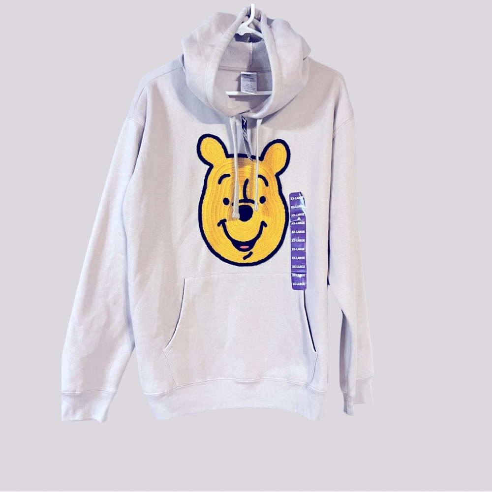NWT Disney Winnie The Pooh Hoodie Size XXL Color Sand